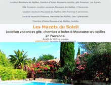 Tablet Screenshot of location-vacances-maussane-alpilles.com